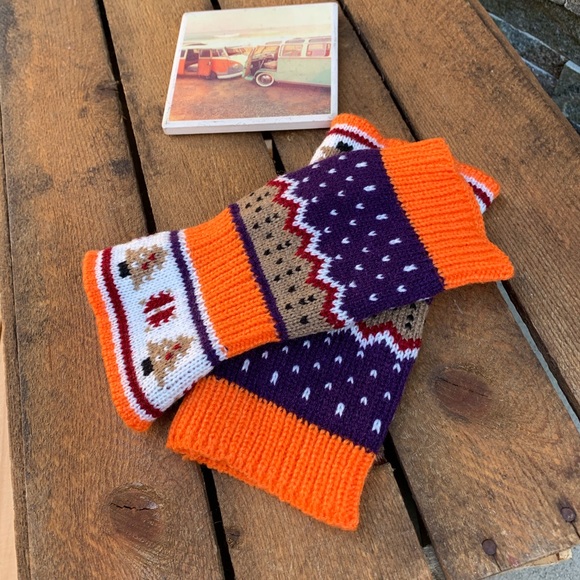 ✨BOHO KNIT HAND ARM WARMER FINGERLESS GLOVE - Picture 2 of 6